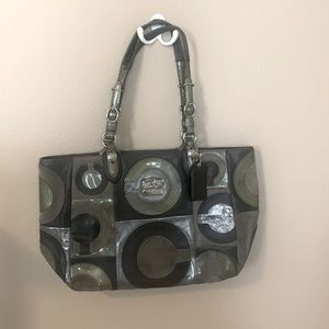 Coach over the shoulder large bag gray